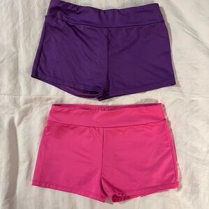 Freestyle by Danskin‎ Gymnastics shorts cover Swim shorts L 10/12